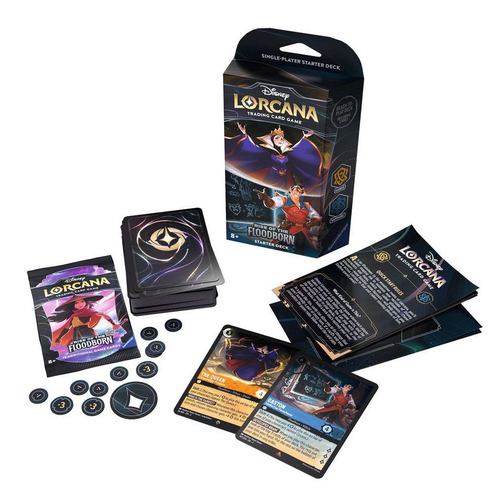 Disney Lorcana TCG: Rise of the Floodborn Starter Deck - Amber & Sapphire