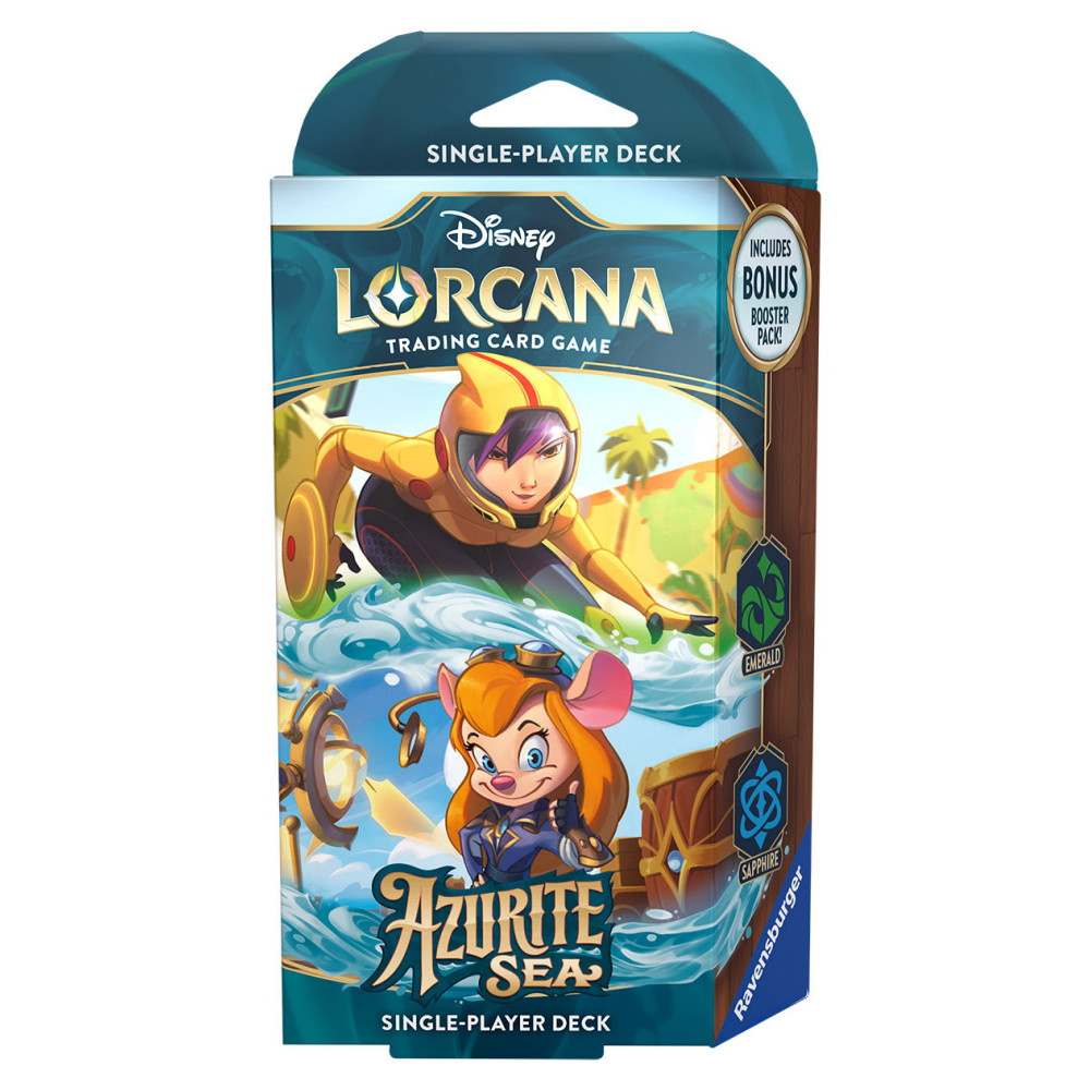 Disney Lorcana TCG: Azurite Sea Starter Deck - Emerald & Sapphire