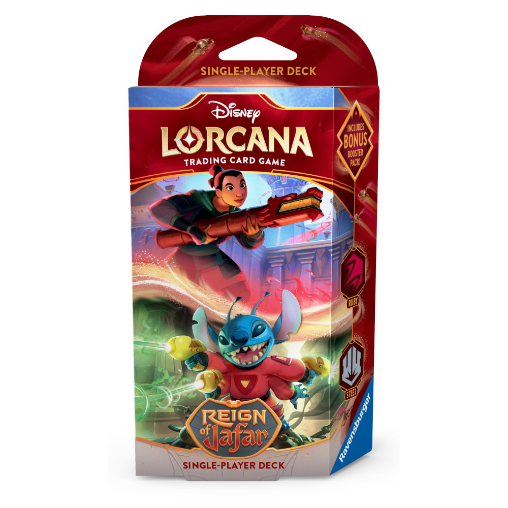 Disney Lorcana TCG: Reign of Jafar Single Player Deck - Ruby & Steel