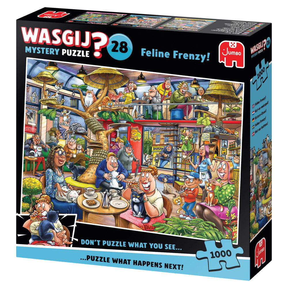 Wasgij? Mystery #28 - Feline Frenzy! 1000 Brikker