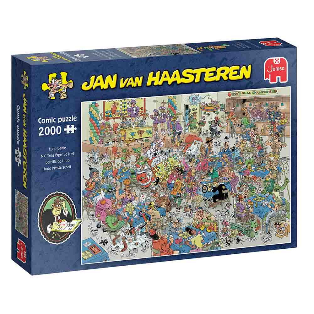 Jan van Haasteren Pussel: Ludo Battle 2000 Brikker