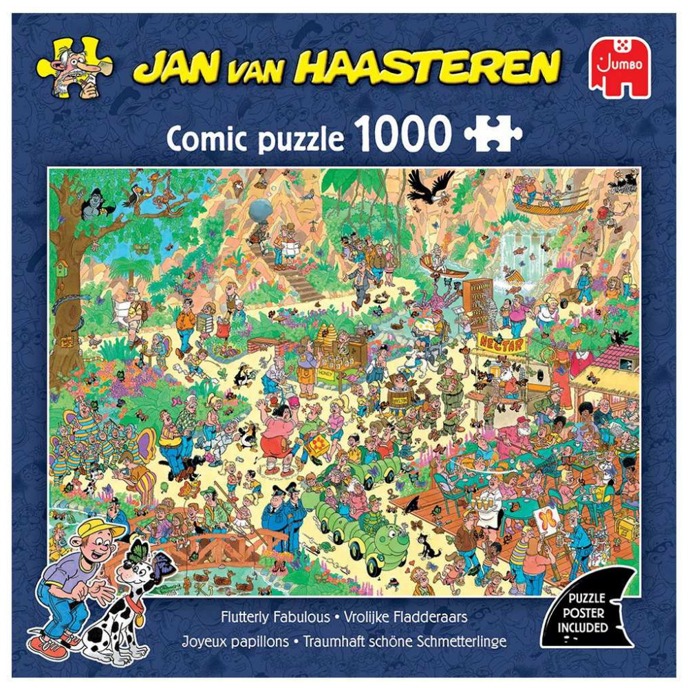 Jan van Haasteren: Flutterly Fabulous 1000 Brikker