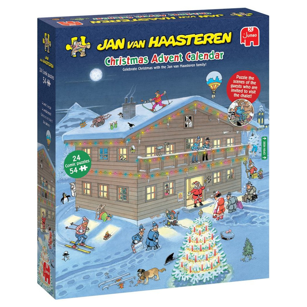 Jan van Haasteren - Adventskalender 2025 - 24 x 54 Brikker