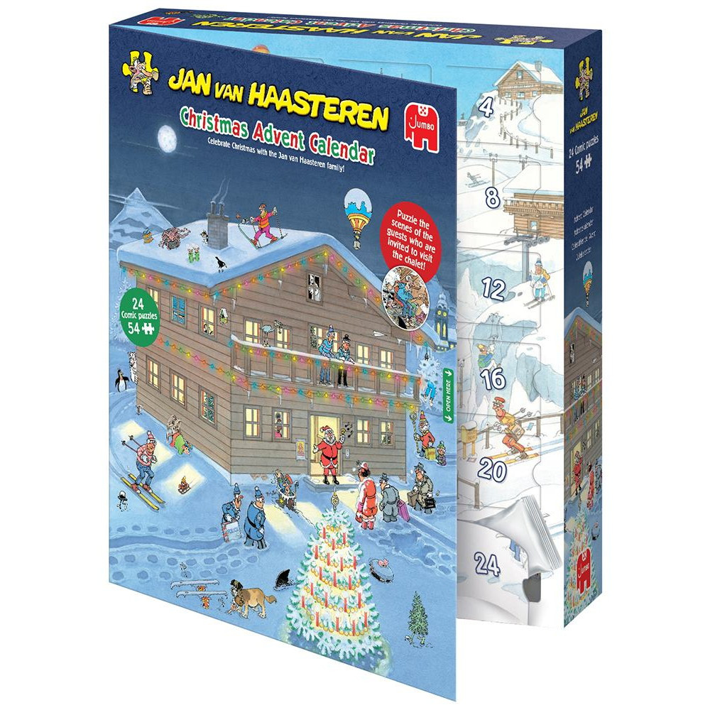 Jan van Haasteren - Adventskalender 2025 - 24 x 54 Brikker
