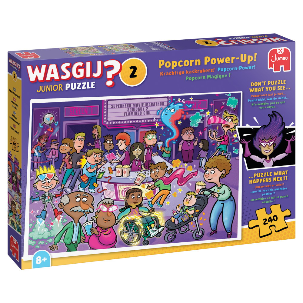Wasgij? Junior #2 - Popcorn Power-Up! 240 Brikker