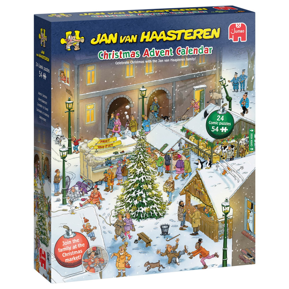 Jan van Haasteren - Adventskalender 2026 - 24 x 54 Brikker