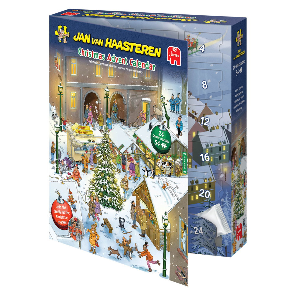 Jan van Haasteren - Adventskalender 2026 - 24 x 54 Brikker