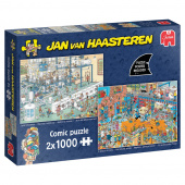 Jan Van Haasteren Puslespil: Suds Everywhere, A Splash of Colour 2x1000 Brikker Jan Van Haasteren Puslespil: Suds Everywhere, A Splash of Colour 2x1000 Brikker