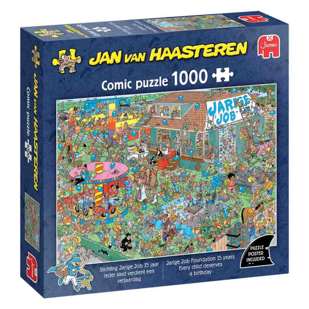Jan van Haasteren -Jarige Job Foundation 15 years 1000 Brikker