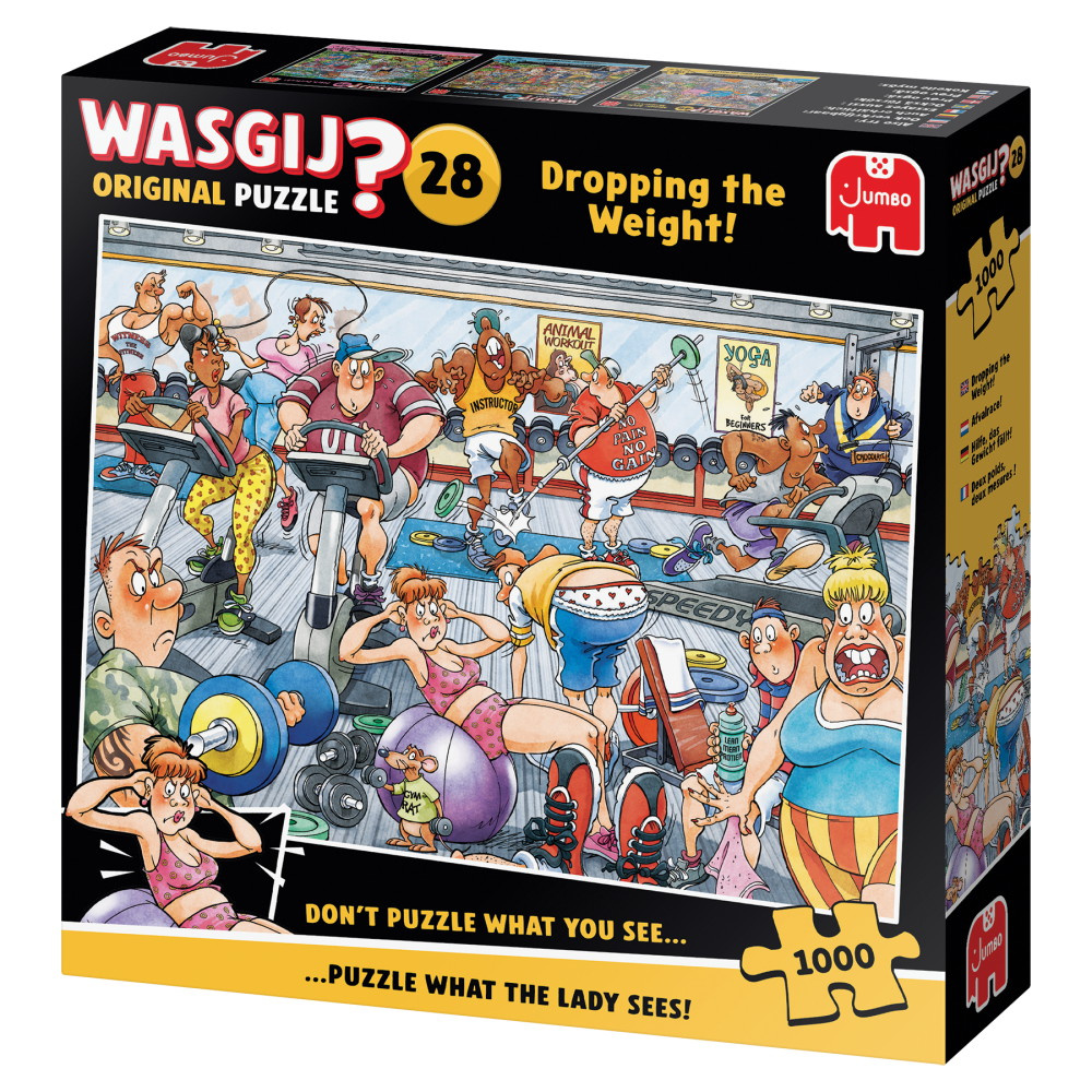 Wasgij? Original #28 - Dropping the weight! 1000 Brikker