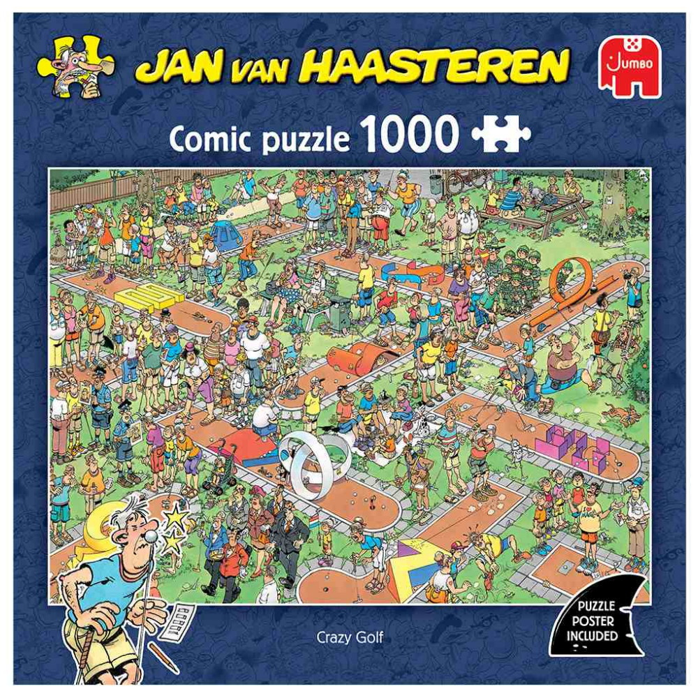 Jan van Haasteren Puslespil: Crazy Golf 1000 Brikker