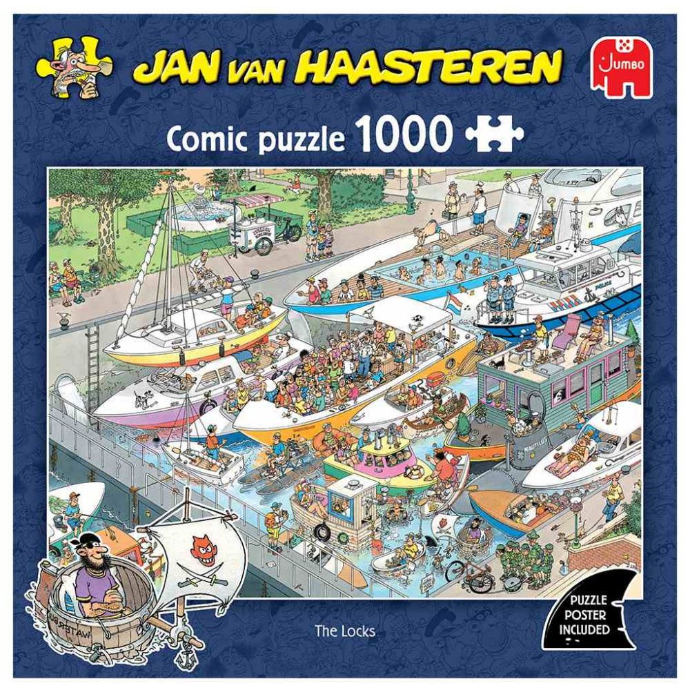 Jan van Haasteren Puslespil: The Locks 1000 Brikker
