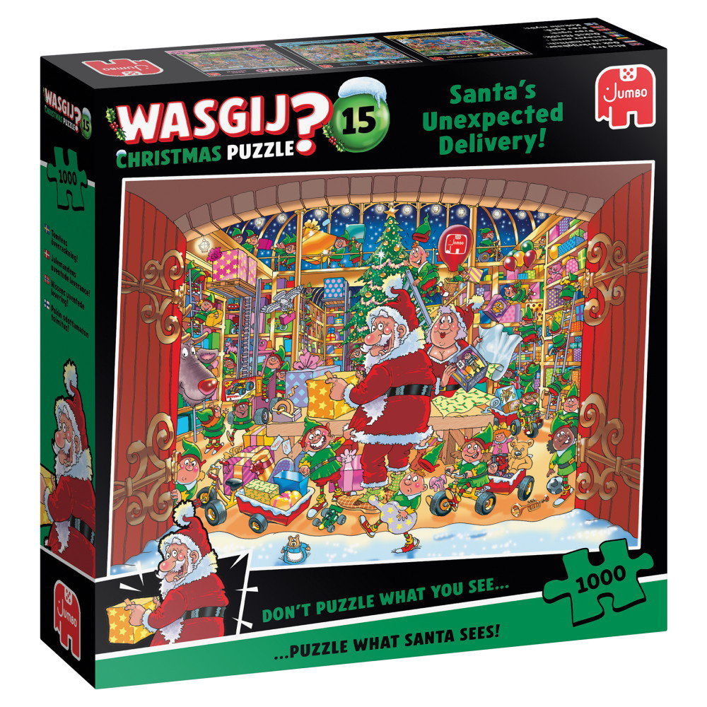 Wasgij? Christmas #15 Santa's Unexpected Delivery! - 1000 Brikker