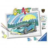 CreArt - Blå Lamborghini CreArt - Blå Lamborghini