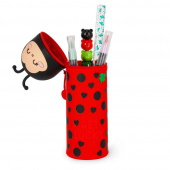Penneetui af silikone - Ladybug Penneetui af silikone - Ladybug