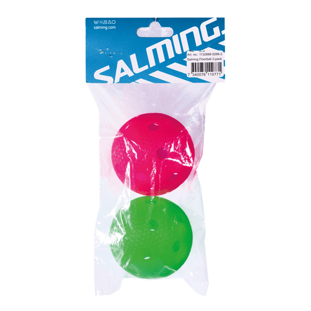 Salming Aero balls 2-Pack - Green/Pink