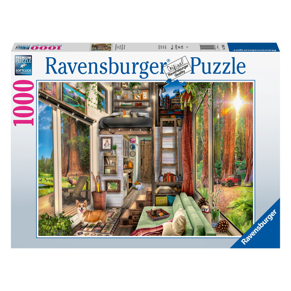 Ravensburger: Redwood Forest Tiny House 1000 Brikker