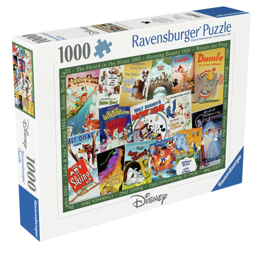 Ravensburger Disney Vintage Movie Posters 1000 Brikker