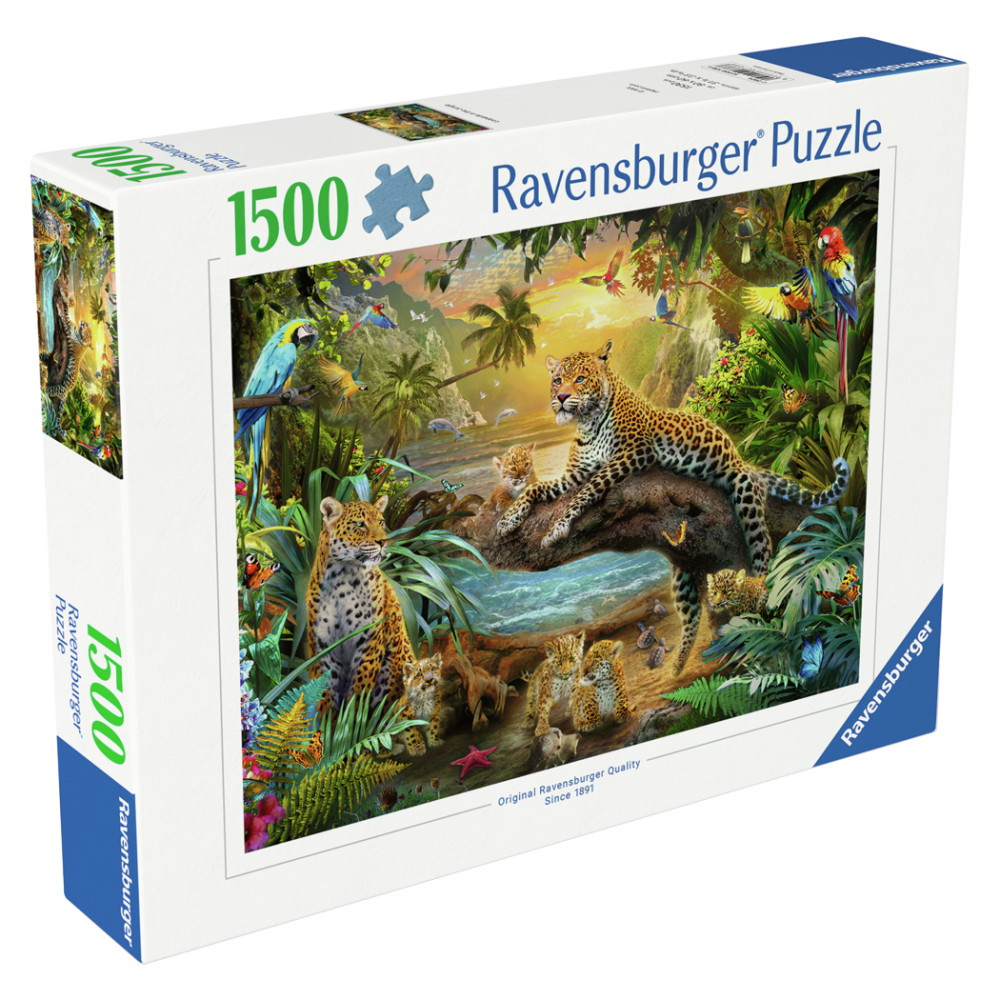 Ravensburger: Leopard Family In The Jungle - 1500 Brikker