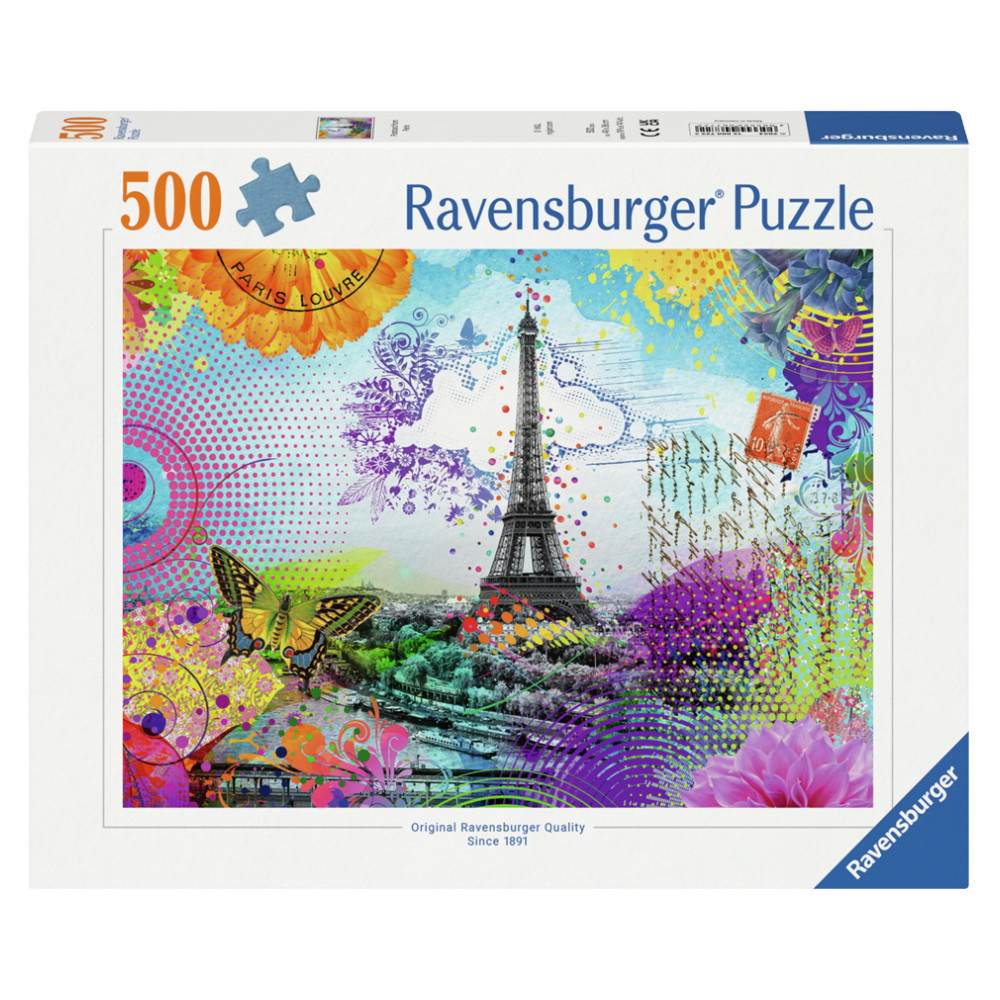 Ravensburger: Postcard from Paris 500 Brikker