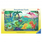 Ravensburger: Baby Dinosaur venner 15 Brikker Ravensburger: Baby Dinosaur venner 15 Brikker
