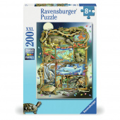 Ravensburger: Fish And Reptile Menagerie 200 XXL Brikker Ravensburger: Fish And Reptile Menagerie 200 XXL Brikker