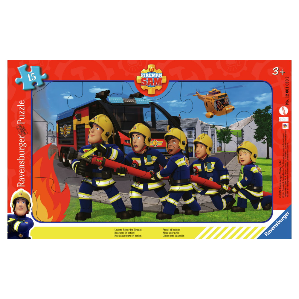 Ravensburger: Fireman Sam Rescuers In Action 15 Brikker