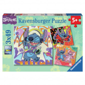 Ravensburger: Disney Stitch 3x49 Brikker Ravensburger: Disney Stitch 3x49 Brikker