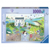 Ravensburger: Coastal Cottage 1000 Brikker Ravensburger: Coastal Cottage 1000 Brikker