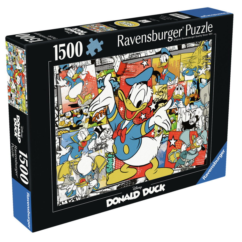 Ravensburger Puslespil: Disney - Donald Duck 1500 brikker