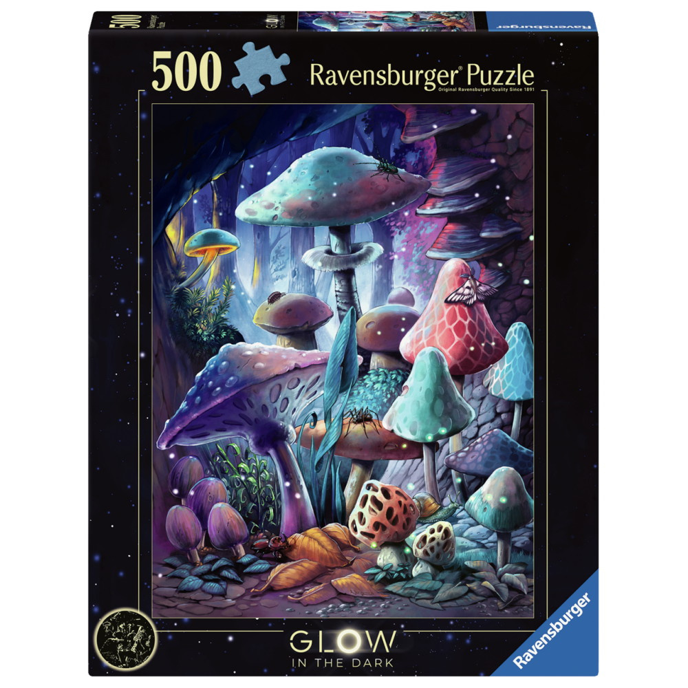 Ravensburger: Moonlight Mushrooms 500 Brikker