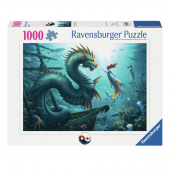 Ravensburger: Enchanted Depths Dragon Mermaid 1000 Brikker Ravensburger: Enchanted Depths Dragon Mermaid 1000 Brikker