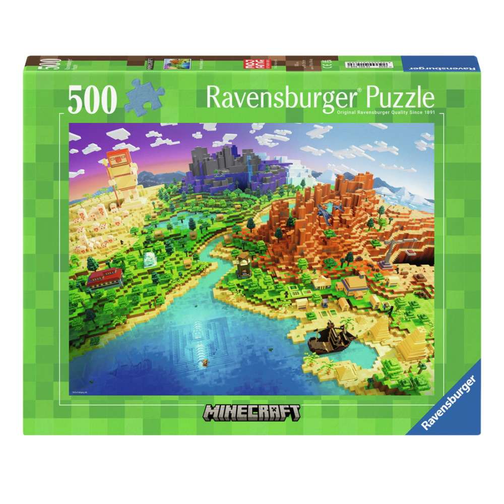 Ravensburger: World of Minecraft 500 Brikker