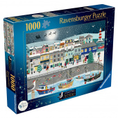 Ravensburger: Coastal Christmas 1000 Brikker Ravensburger: Coastal Christmas 1000 Brikker