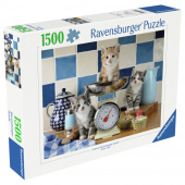 Ravensburger: Kittens in the Kitchen 1500 Brikker Ravensburger: Kittens in the Kitchen 1500 Brikker