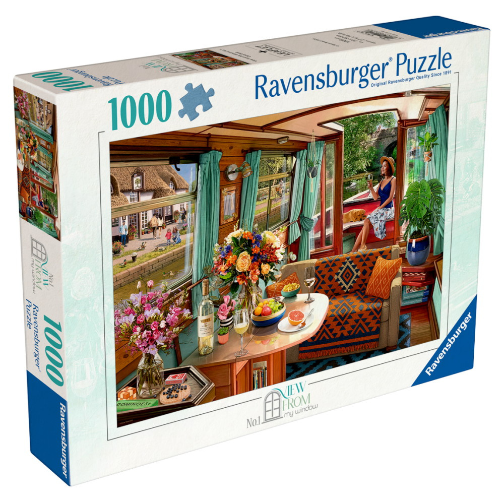 Ravensburger: View from My Window No. 1 Canal Boat 1000 Brikker