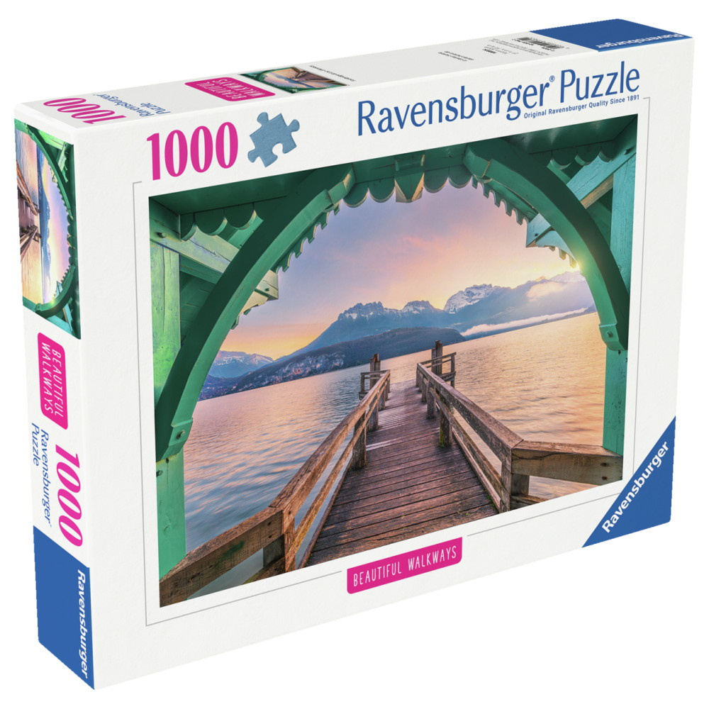 Ravensburger: Footbridge at Lac d'Annecy 1000 Brikker
