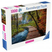 Ravensburger: Autumnal wood trail 1000 Brikker Ravensburger: Autumnal wood trail 1000 Brikker
