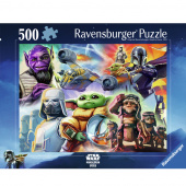 Ravensburger Puzzle: The Mandalorian and Grogu 500Pcs Ravensburger Puzzle: The Mandalorian and Grogu 500Pcs