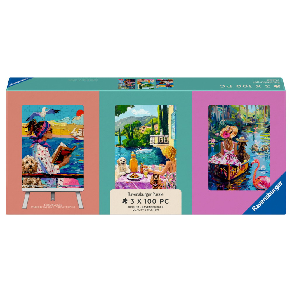 Ravensburger: Have Dog, Will Travel 3x100 Brikker