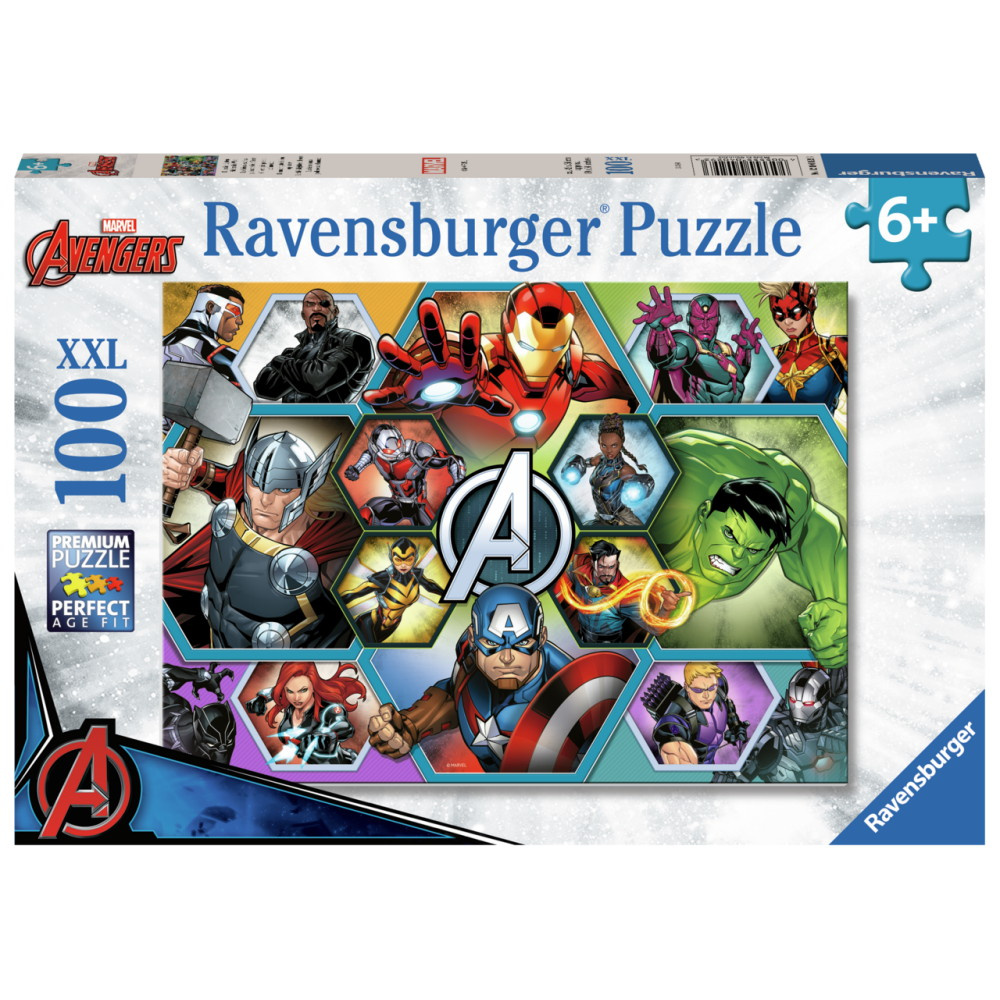 Ravensburger: Marvel Avengers 100 XXL Brikker