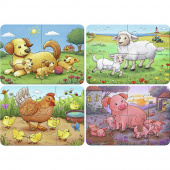 Ravensburger: Familier med husdyr 2-8 Brikker Ravensburger: Familier med husdyr 2-8 Brikker