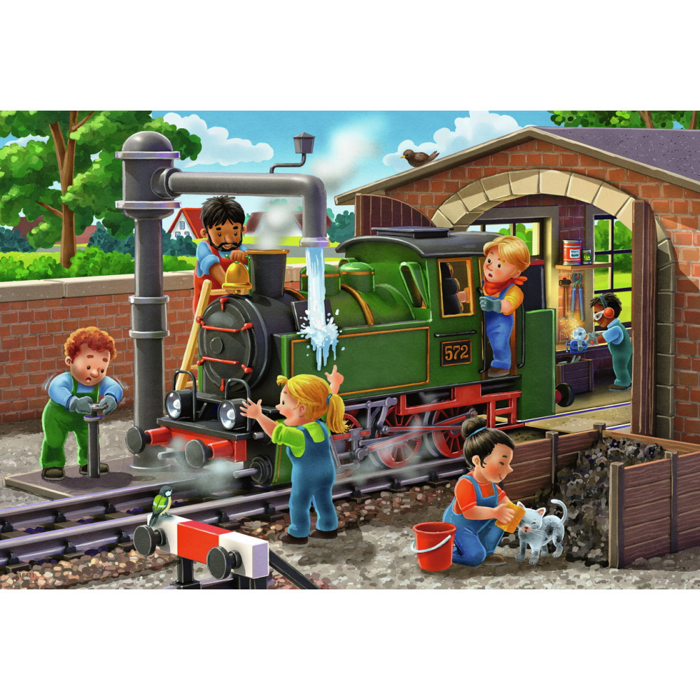 Ravensburger: Airplane & Train Repairs 2x24 Brikker