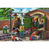 Ravensburger: Airplane & Train Repairs 2x24 Brikker Ravensburger: Airplane & Train Repairs 2x24 Brikker
