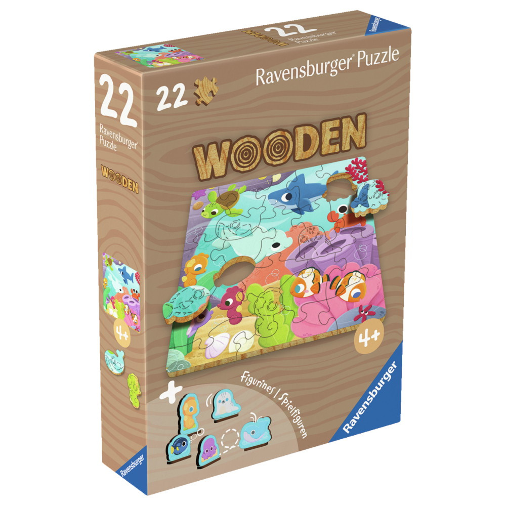 Ravensburger Wooden - Underwater 22 Brikker