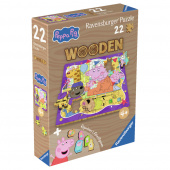 Ravensburger Wooden - Peppa Pig Friendship Party 22 Brikker Ravensburger Wooden - Peppa Pig Friendship Party 22 Brikker