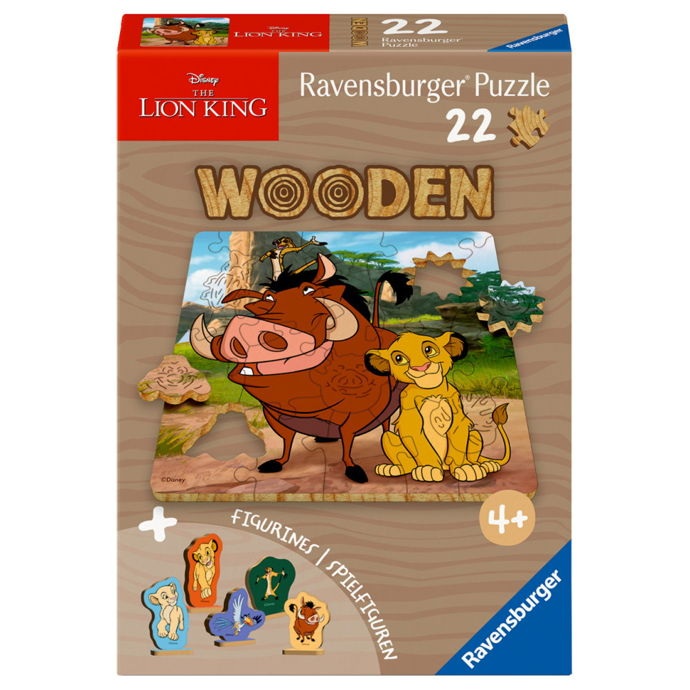 Ravensburger Wooden - Løvernes Konge 22 Brikker