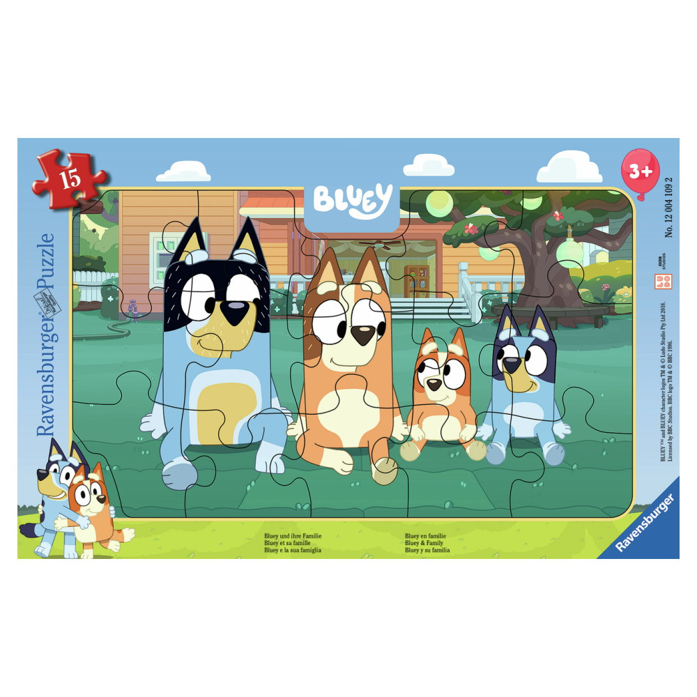 Ravensburger: Bluey og hendes familie - 15 Brikker