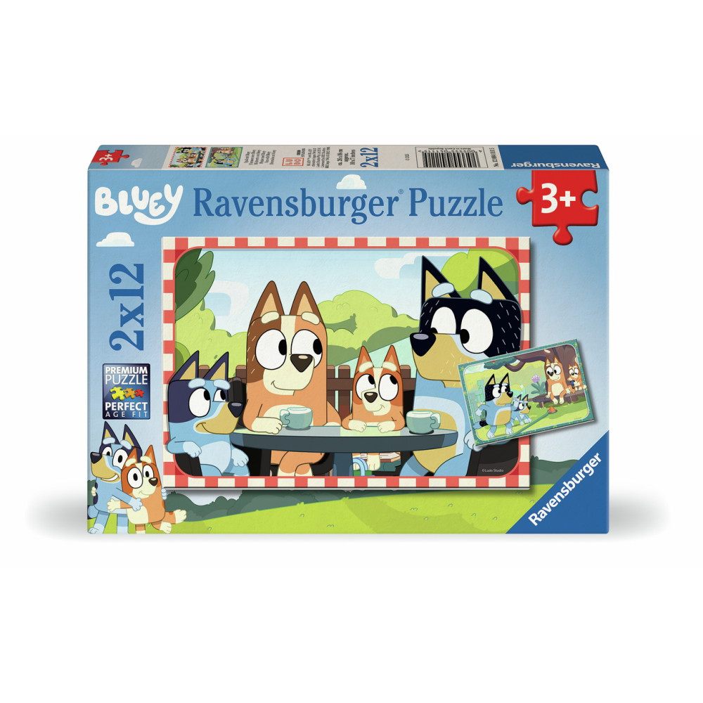 Ravensburger: Bluey 2x12 Brikker