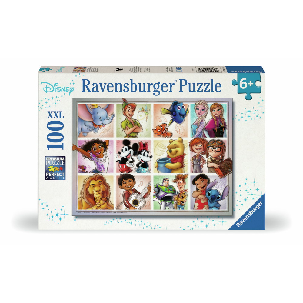 Ravensburger: Disney Multicharacter 100 XXL Brikker